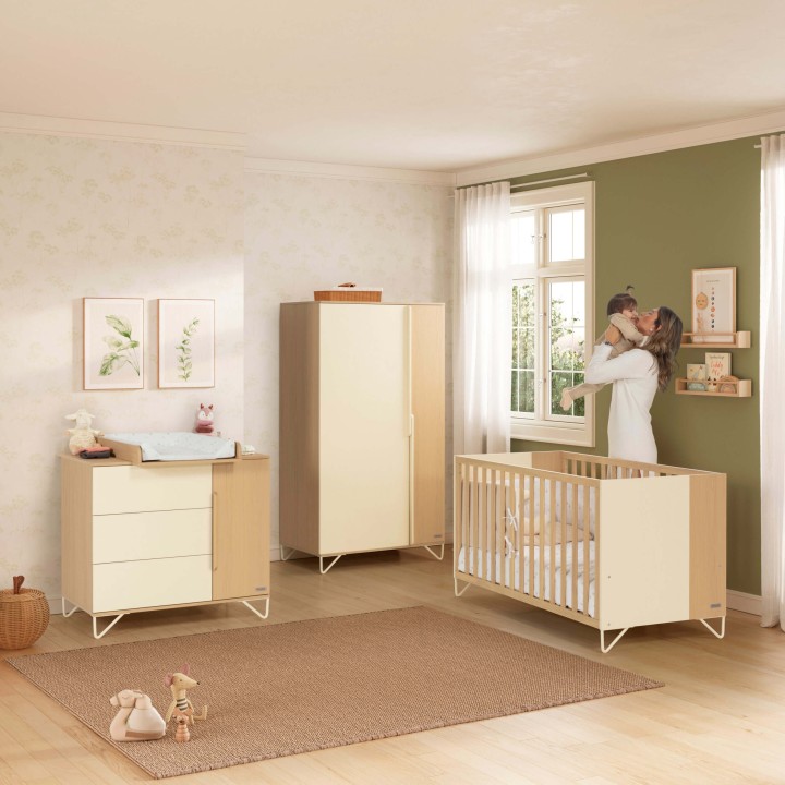 Detalle de cuna Big Amaia 140 x 70 de Micuna