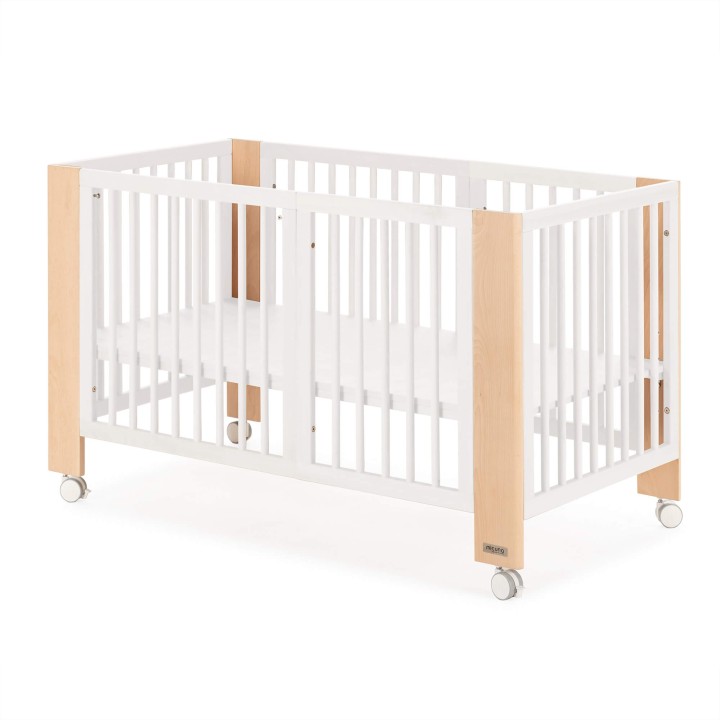 Converbaby 140 x 70 Blanco/Madera