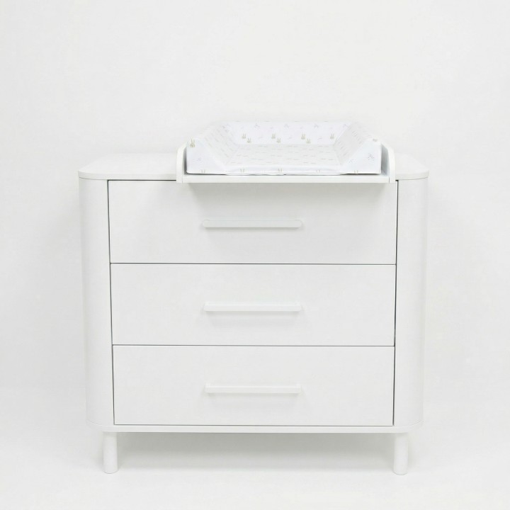 Cómoda CO-2026 Branco com muda-fraldas