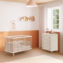 Cuna Mencía Blanco/Madera de Micuna en ambiente