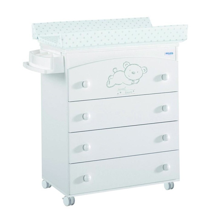 Mueble bañera B-970 Sweet Bear con tapizado Estrellas gris