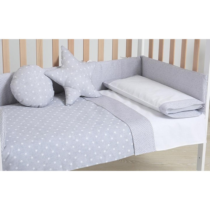 Galaxy Cinza da Micuna para berço 120 x 60