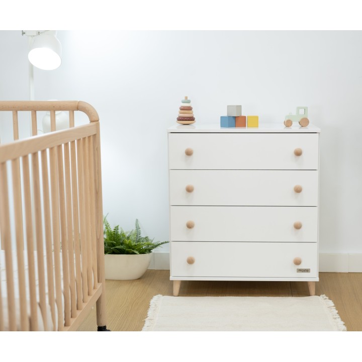 Cómoda Style CO-1247 de Micuna - Blanco/Madera