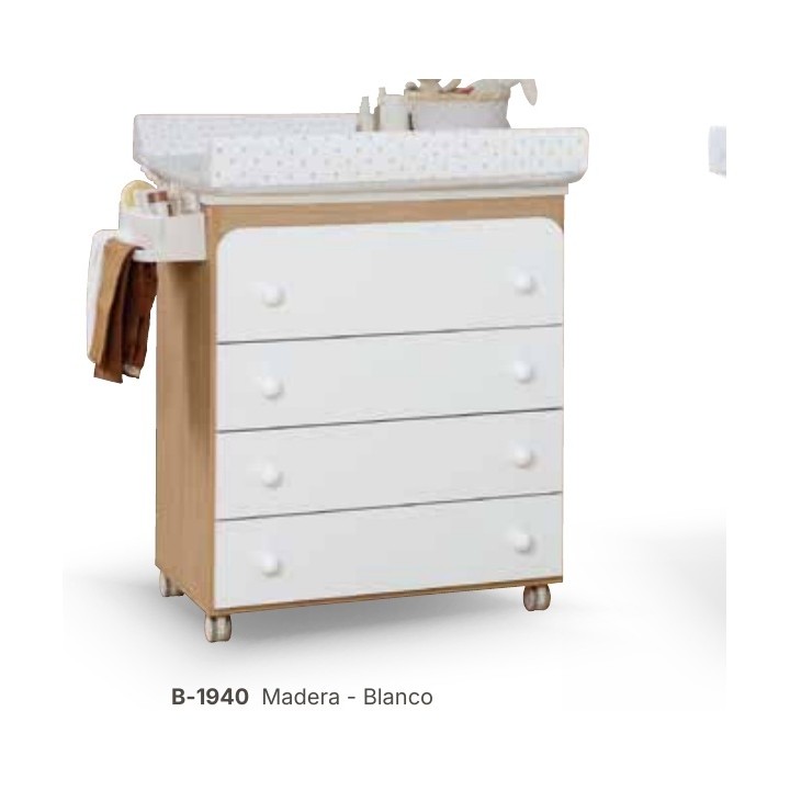 Banheira B-1940 madeira e branco da Micuna