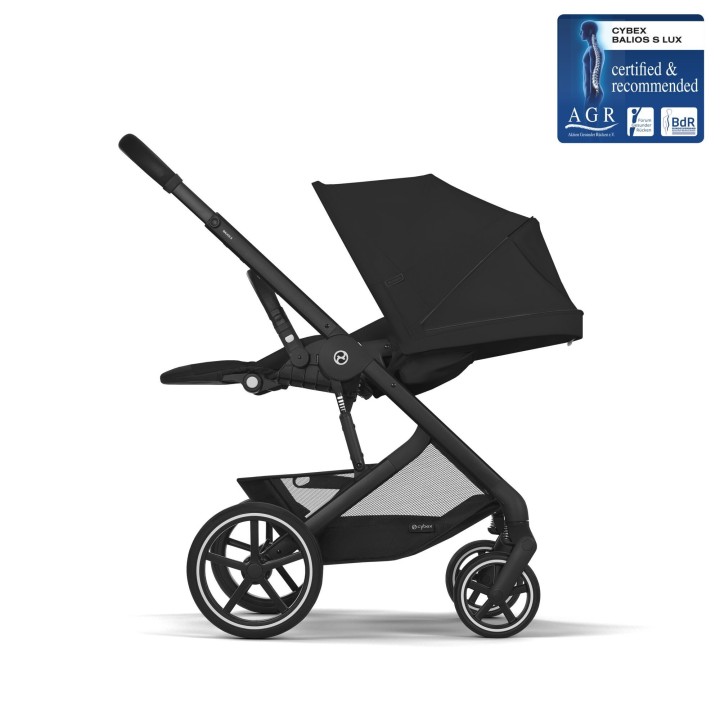 Cadeira Balios S Lux Moon Black reclinada