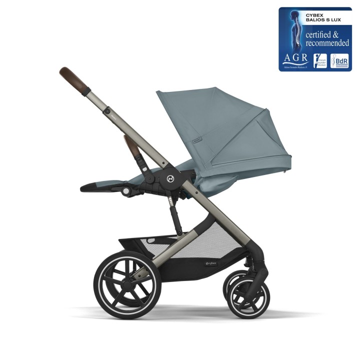 Silla Balios S Lux Stormy Blue reclinada