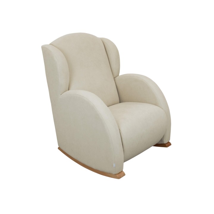 Mecedora de lactancia Flor Slow System de Micuna - Madera / Beige