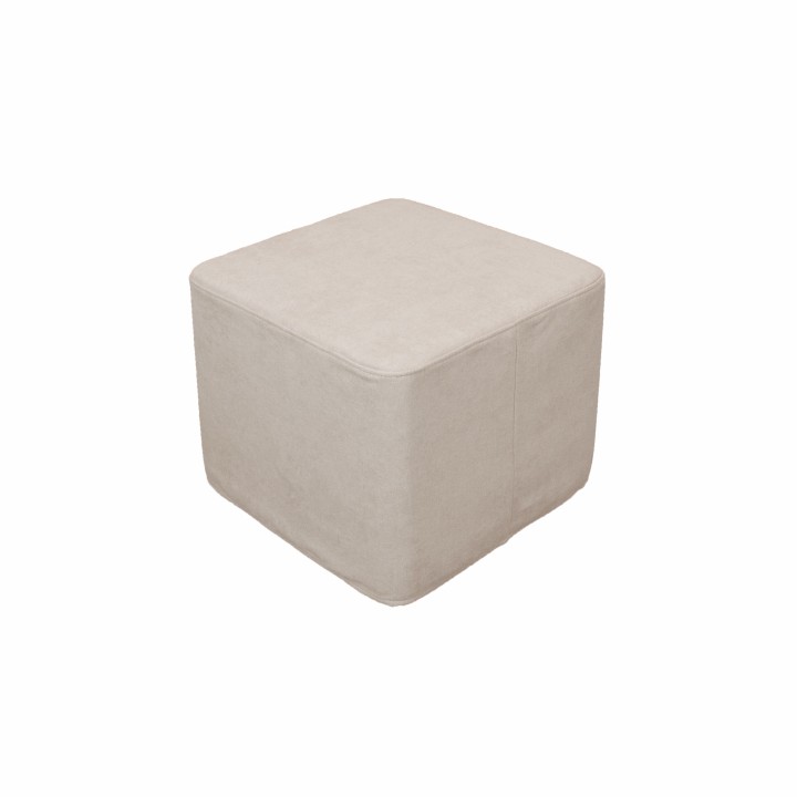 Puff quadrado da Micuna - Bege