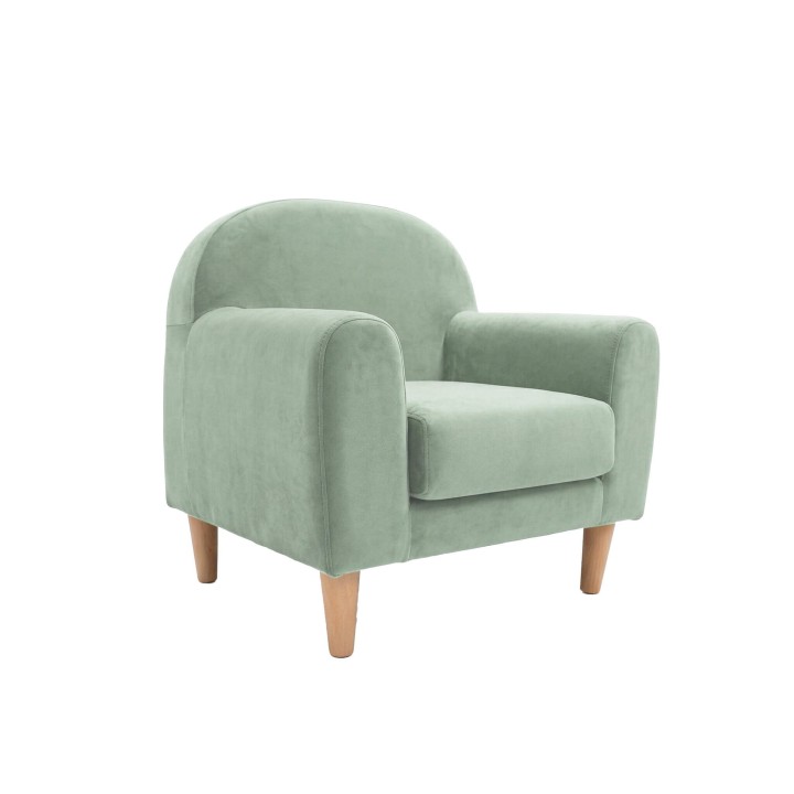 Mini sofá infantil de Micuna - Madera / Verde Nido