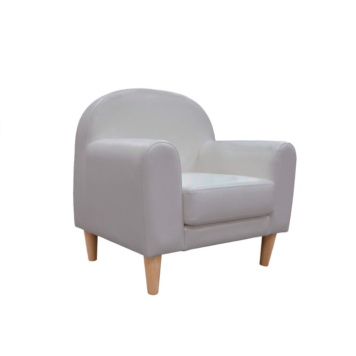 Mini sofá infantil de Micuna - Madera / Polipiel Gris