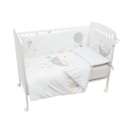 Conjunto nórdico Volare gris 120x150 cm de Bimbidreams