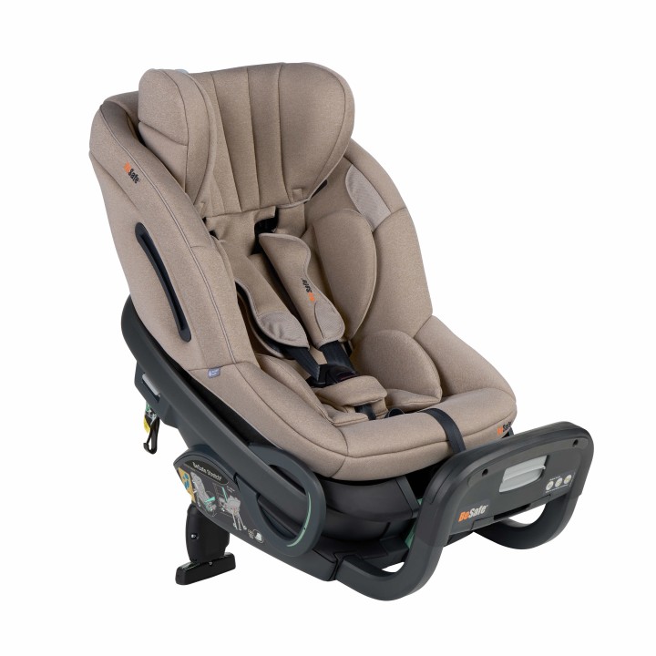 BeSafe Stretch² Silla Coche 61-125 cm contramarcha - Dark Sand SoftBreeze