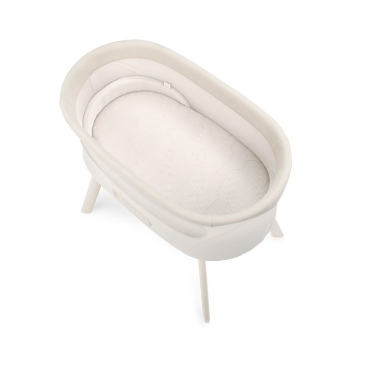 Cuna electrónica Nuit Jané patas beige/blancas