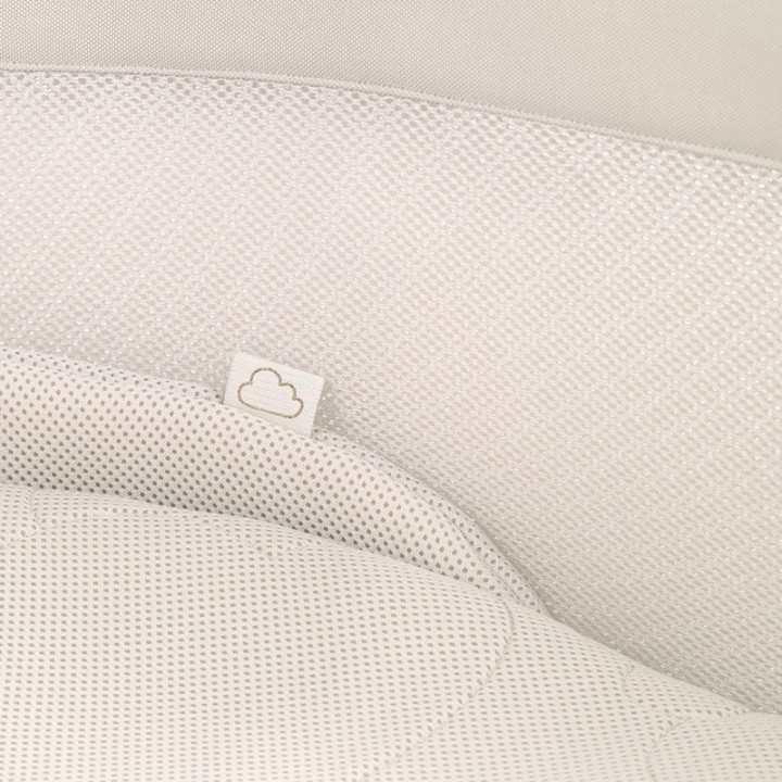 Cuna electrónica Nuit Jané patas beige/blancas