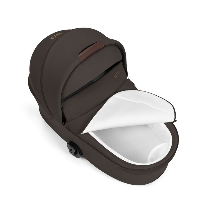 Interior da alcofa dobravel Balios Fold Cot Chocolate Brown
