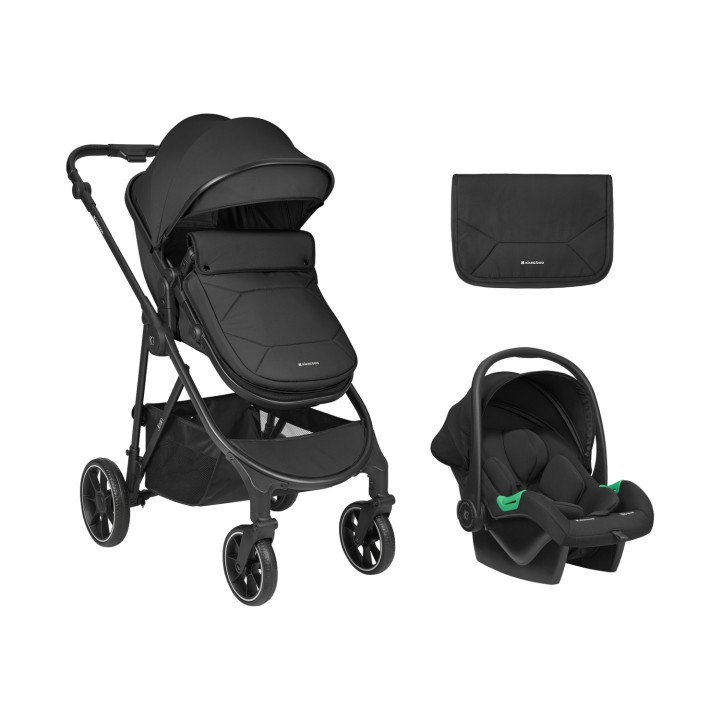 Carrito 3en1 Jean de KikkaBoo - Negro