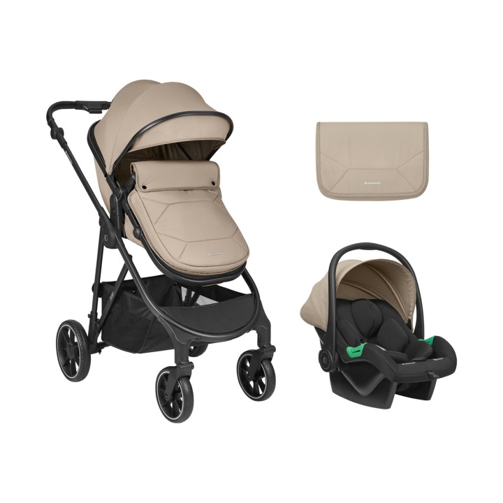 Carrito 3en1 Jean de KikkaBoo - Beige