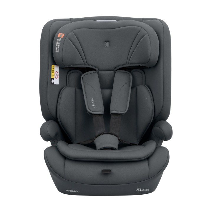 Silla de coche i-Flow i-Size 76-150 cm de KikkaBoo - Gris detalle