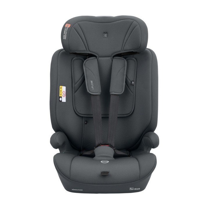 Silla de coche i-Flow i-Size 76-150 cm de KikkaBoo - Gris frontal