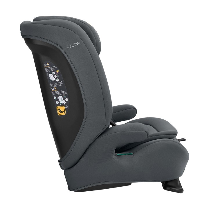 Silla de coche i-Flow i-Size 76-150 cm de KikkaBoo - Gris reclinado