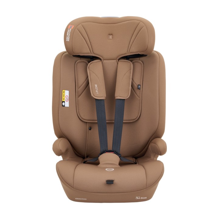 Cadeira auto i-Flow i-Size 76-150 cm da KikkaBoo - Moka frontal
