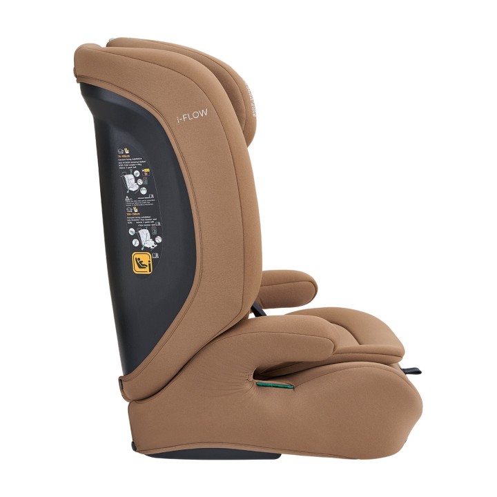 Silla de coche i-Flow i-Size 76-150 cm de KikkaBoo - Moka lateral