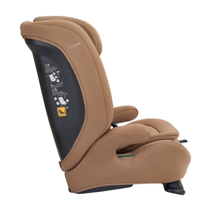 Silla de coche i-Flow i-Size 76-150 cm de KikkaBoo - Moka reclinado