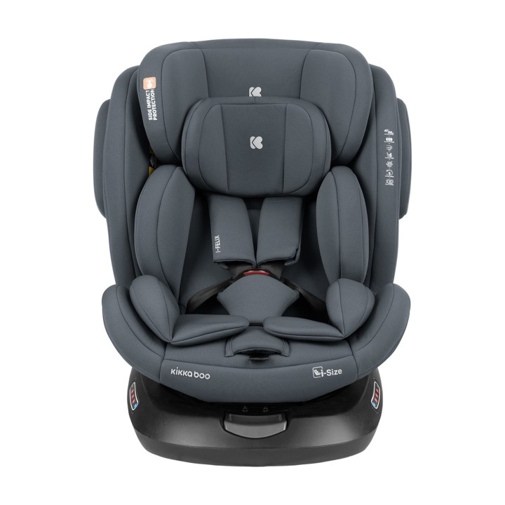 Silla de coche i-Felix i-Size 40-150 cm de KikkaBoo - Gris Oscuro vista 2