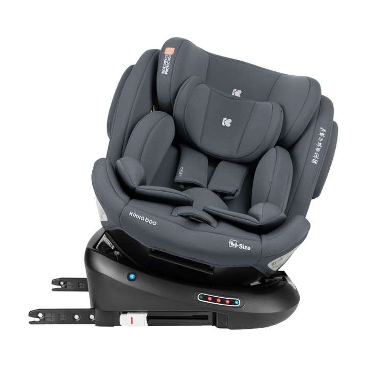 Silla de coche i-Felix i-Size 40-150 cm de KikkaBoo - Gris Oscuro vista 12