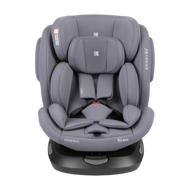 Silla de coche i-Felix i-Size 40-150 cm de KikkaBoo - Gris Claro vista 2