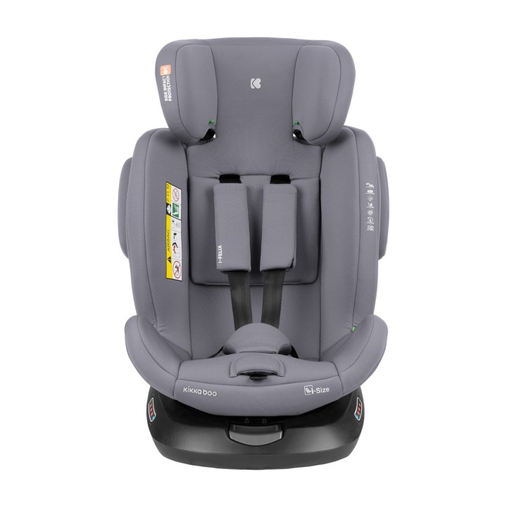 Silla de coche i-Felix i-Size 40-150 cm de KikkaBoo - Gris Claro vista 3