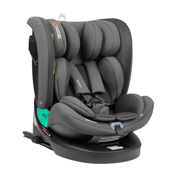 Cadeira auto i-Reverse i-Size 40-150 cm da KikkaBoo - Gris Oscuro