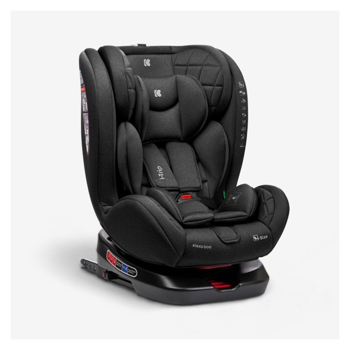 Silla de coche i-Trip i-Size 40-150 cm de KikkaBoo - Negro