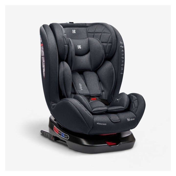 Cadeira auto i-Trip i-Size 40-150 cm da KikkaBoo - Gris