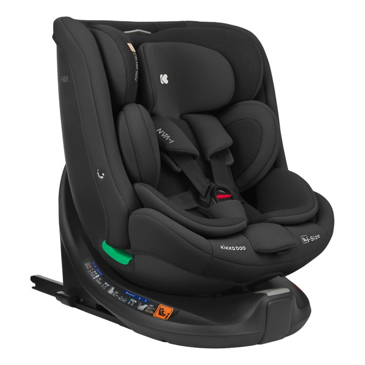Silla de coche i-Van i-Size 40-150 cm de KikkaBoo - Negro