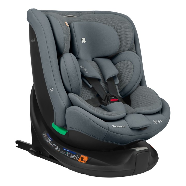 Cadeira auto i-Van i-Size 40-150 cm da KikkaBoo - Gris Oscuro