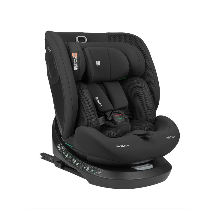 Silla de coche i-Hike i-Size 40-150 cm de KikkaBoo - Negro