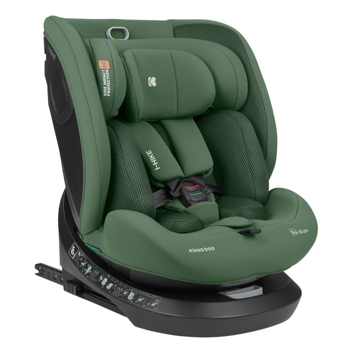 Cadeira auto i-Hike i-Size 40-150 cm da KikkaBoo - Verde Militar