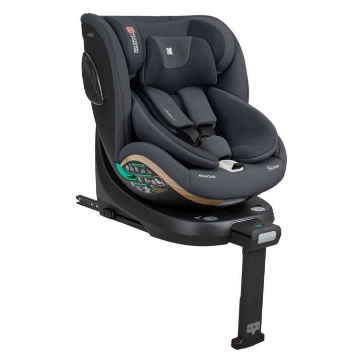 Cadeira auto i-Twist i-Size 40-150 cm da KikkaBoo - Gris