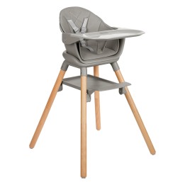 Trona 2en1 Woody de KikkaBoo - Gris