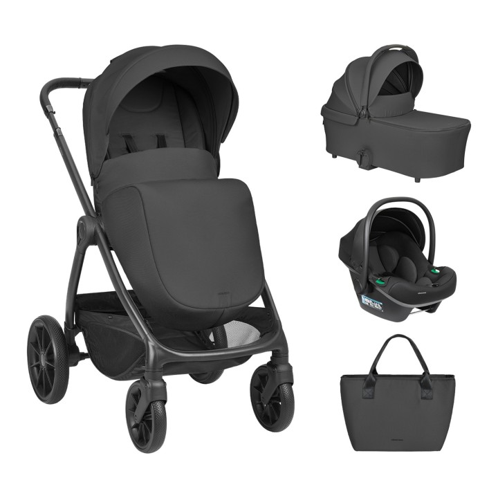 Carrito 3en1 Modena de KikkaBoo - Negro