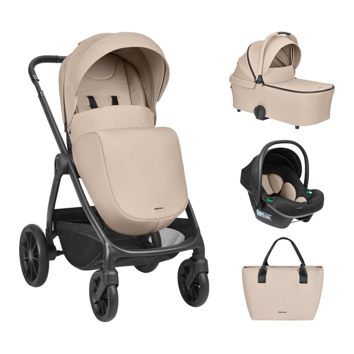 Carrito 3en1 Modena de KikkaBoo - Beige