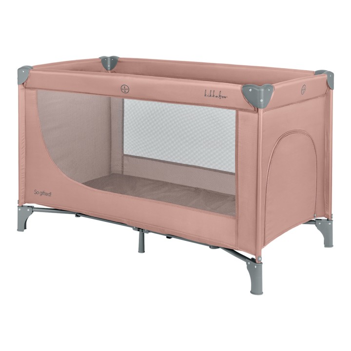 Berço de viagem So Gifted 1 nível da KikkaBoo - Rosa