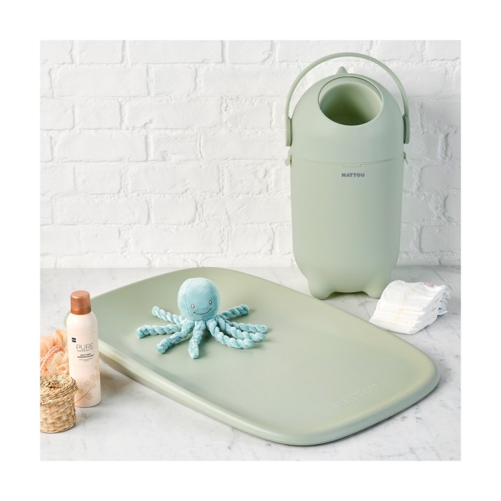 Contenedor de pañales Dropy de Nattou - Green