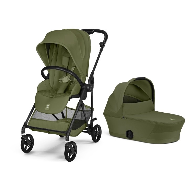Dúo Melio Carbon con capazo de Cybex - Moss Green