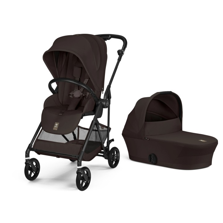 Duo Melio Carbon com alcofa da Cybex - Chocolate Brown