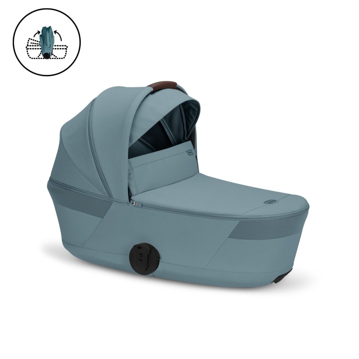 Duo Talos S Lux 2026 com alcofa dobrável da Cybex - Stormy Blue - vista 2