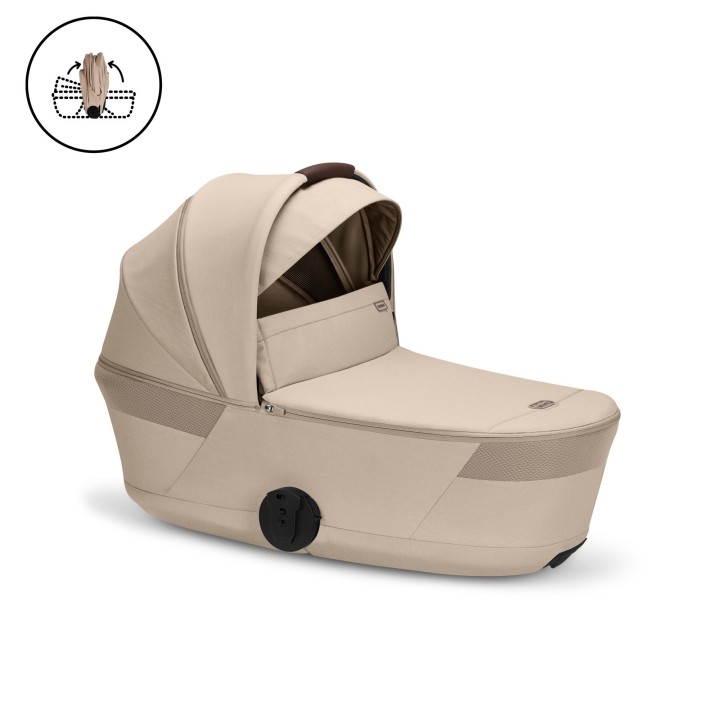 Duo Talos S Lux 2026 com alcofa dobrável da Cybex - Almond Beige - vista 2
