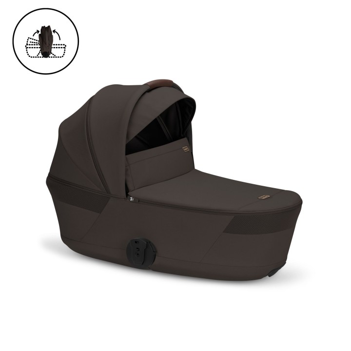 Duo Talos S Lux 2026 com alcofa dobrável da Cybex - Chocolate Brown - vista 2