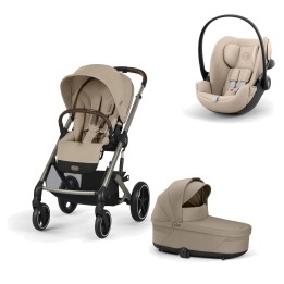 Trío Cybex Balios S Lux con Cot S Lux y Cloud G3 Almond Beige